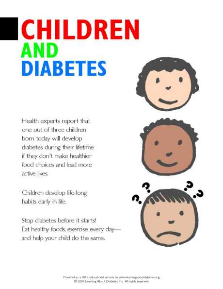 Child Diabetes Chart